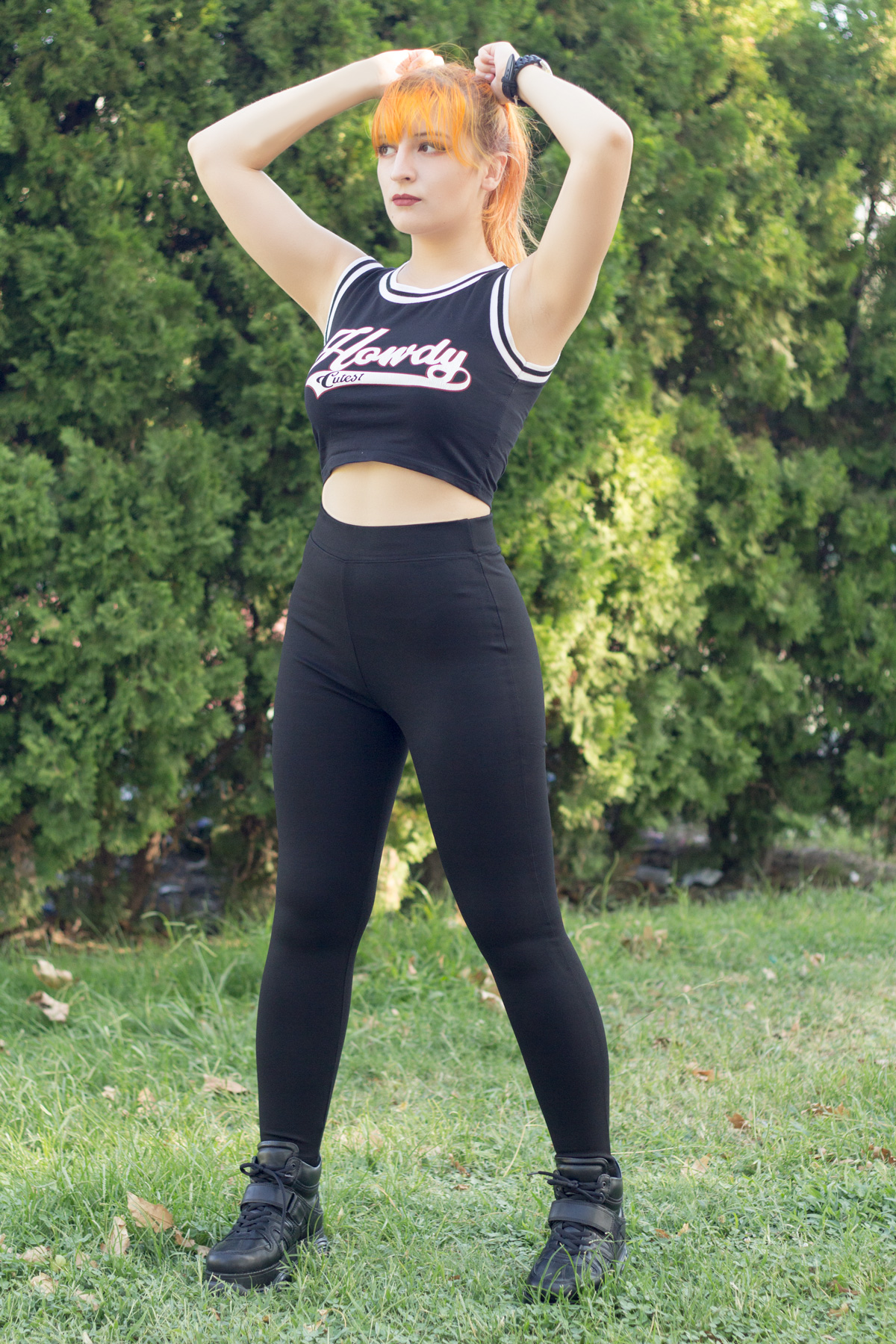 Kadın Siyah Basic Düz Mat Çelik Tayt 20KTYTDUZC