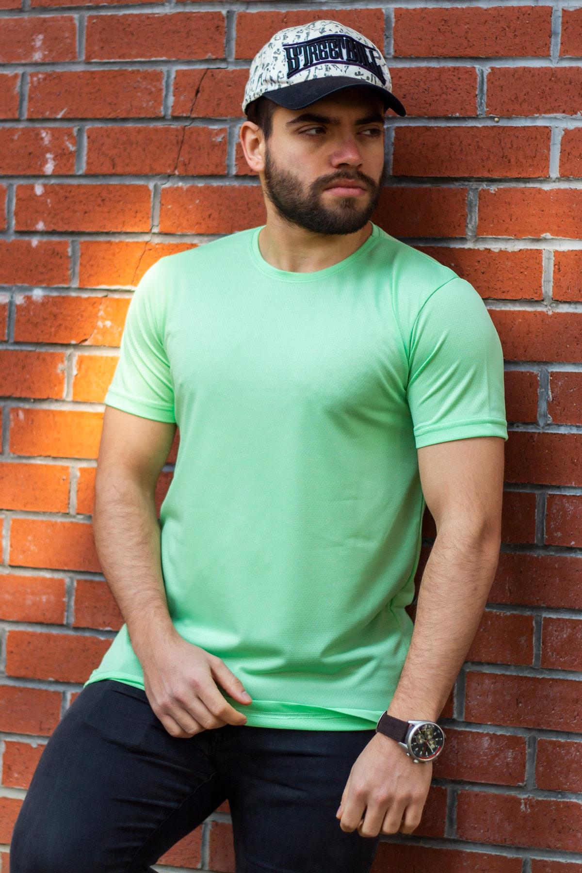 Mint Basic Rahat İnce Petek Kumaş Spor Erkek Tshirt 22ETSHPORT